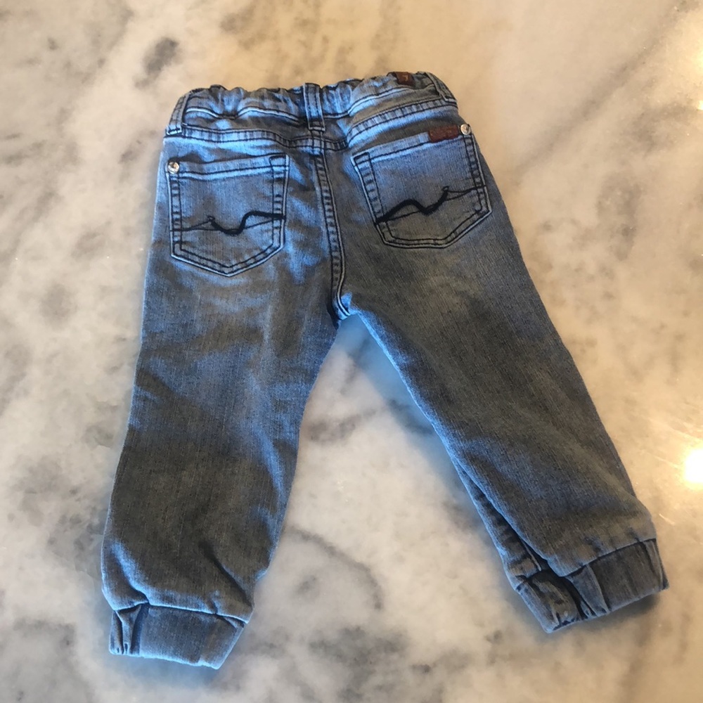 7 For All Mankind Toddler Denim Joggers Size 2T